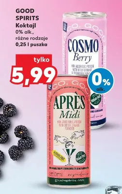 Koktajl bezalkoholowy Good Spirits Cosmo Berry promocja w Kaufland