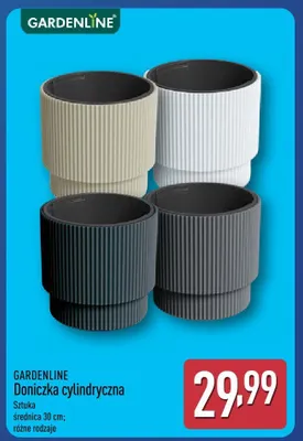 Doniczka cylindryczna Gardenline promocja w Aldi
