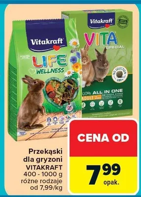 Przekąski dla gryzoni różne rodzaje promocja w Carrefour