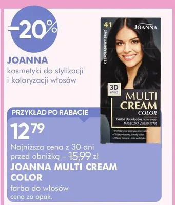 Farba do włosów Joanna Multi Cream Color promocja w Super-Pharm