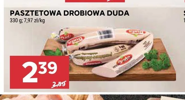 Pasztetowa drobiowa Duda promocja w Stokrotka