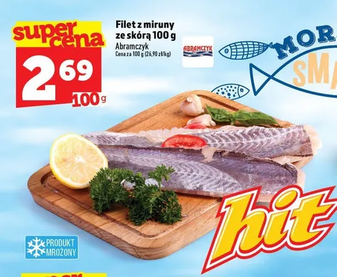 Filet z miruny ze skórą Abramczyk promocja w TOPAZ