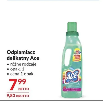 Odplamiacz delikatny Ace promocja w Makro