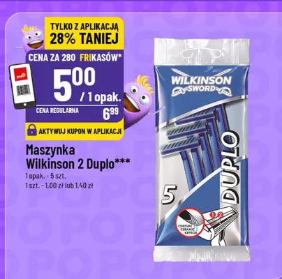 Maszynka do golenia Wilkinson 2 Duplo promocja w POLOmarket