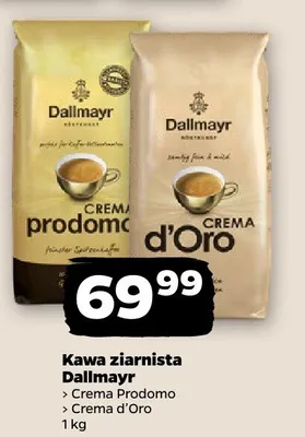 Kawa ziarnista Crema Prodomo promocja w Netto