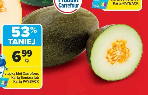 Melon zielony Carrefour promocja w Carrefour