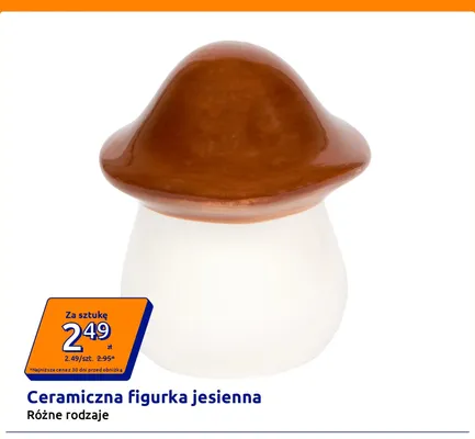 Ceramiczna figurka jesienna promocja w Action
