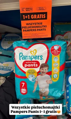 Pieluchomajtki Pampers Active Baby Pants rozmiar 7 promocja w Biedronka
