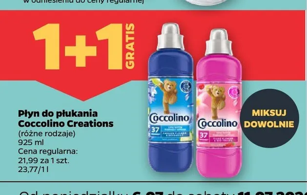 Płyn do płukania Coccolino Creations promocja w Netto
