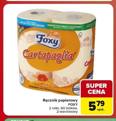 Ręcznik papierowy Foxy promocja w Carrefour Market