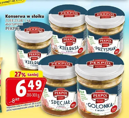 Konserwa w słoiku Pekpol promocja w Prim Market