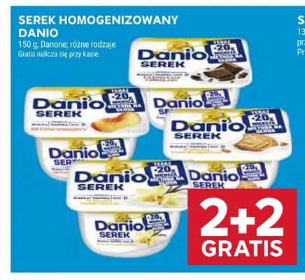 Serek homogenizowany Danio o smaku waniliowym promocja w Stokrotka