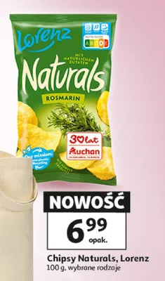 Chipsy Naturals Lorenz Rosmarin promocja w Auchan