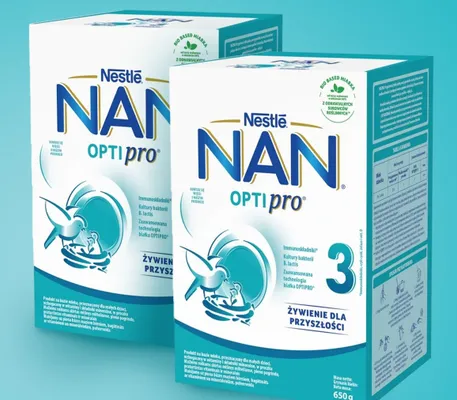 Odżywcza formuła na bazie mleka Nestlé NAN Optipro promocja w Intermarche