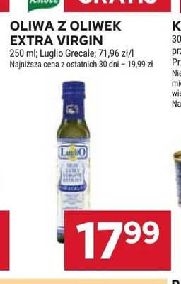Oliwa z oliwek Extra Virgin Luglio Grecale promocja w Stokrotka