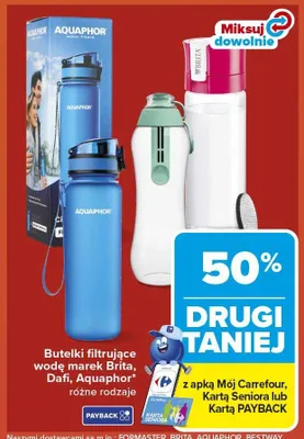 Butelki filtrujące wodę Carrefour promocja w Carrefour