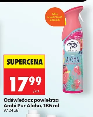 Odświeżacz powietrza Ambi Pur Aloha promocja w Biedronka