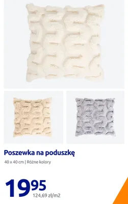 Poszewka na poduszkę 40x40 cm promocja w Action