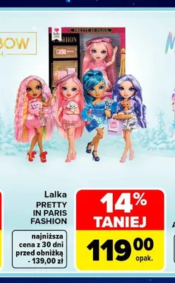 Lalka Pretty in Paris Fashion Rainbow High promocja w Carrefour