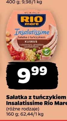 Sałatka z tuńczykiem Insalatissime Rio Mare promocja w Netto
