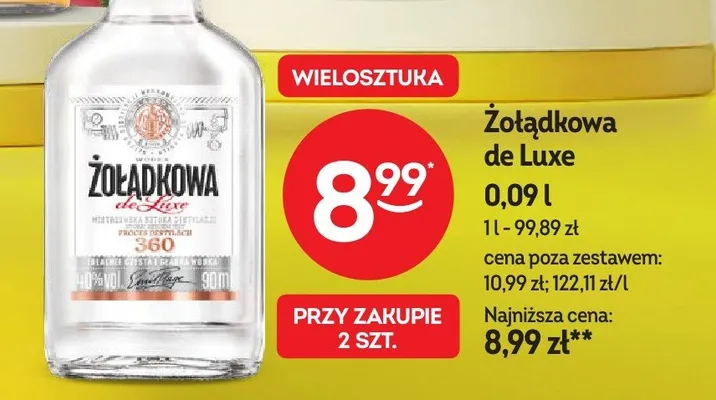 Wódka Żołądkowa de Luxe promocja w Żabka
