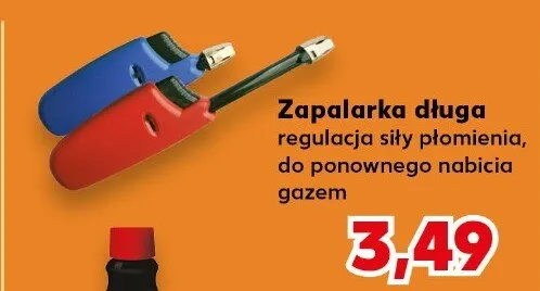 Zapalarka długa regulacja siły płomienia promocja w Kaufland