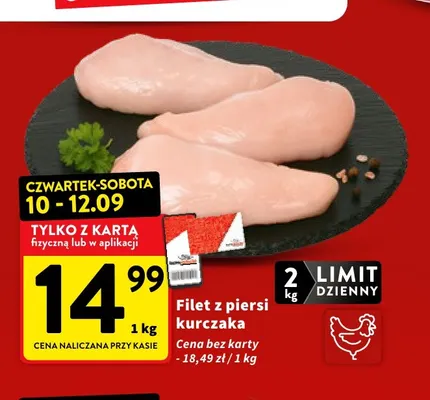 Filet z piersi kurczaka promocja w Intermarche