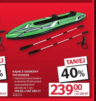 Kajak 2-osobowy Pathfinder promocja w Selgros
