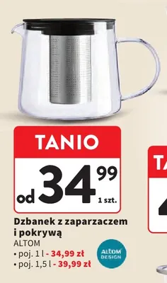 Dzbanek z zaparzaczem i pokrywą 1,5 l Altom promocja w Intermarche