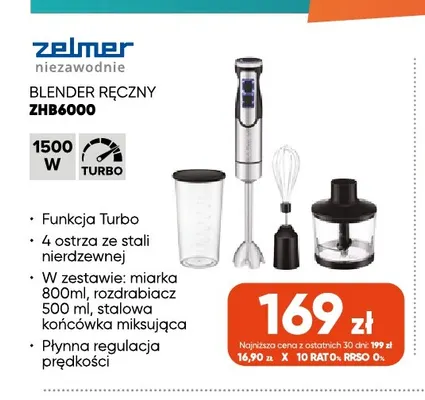 Blender ręczny ZHB6000 Zelmer promocja w Max Elektro