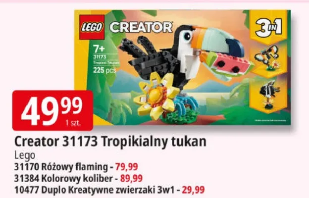 Creator 31173 Tropikialny tukan promocja w Leclerc