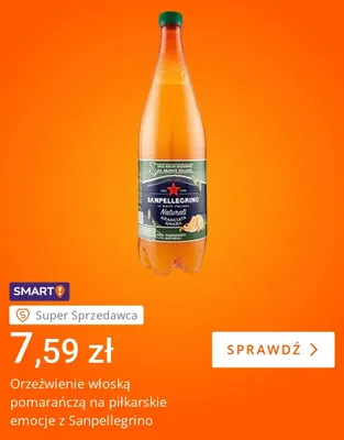 Napój gazowany Sanpellegrino Naturali Aranciata Amara promocja w Allegro