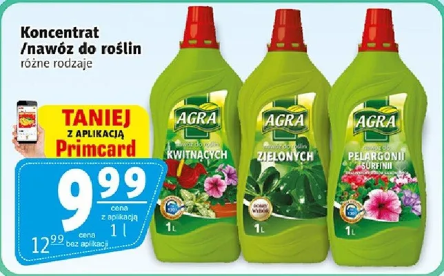 Koncentrat/nawóz do roślin różne rodzaje promocja w Prim Market