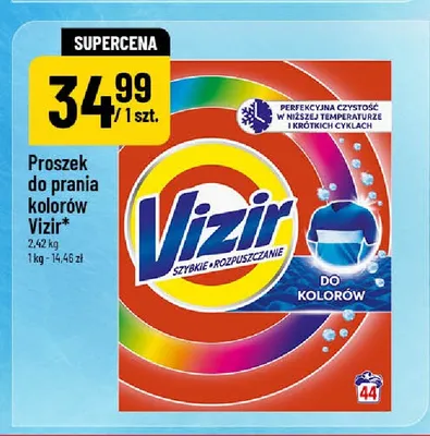 Proszek do prania kolorów Vizir promocja w POLOmarket