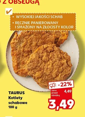 Kotlety schabowe Taurus promocja w Kaufland