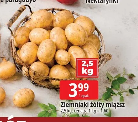 Ziemniaki żółty miąższ promocja w Leclerc