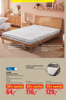 Nakładka na materac LIVARNO 90x200 cm promocja w Lidl