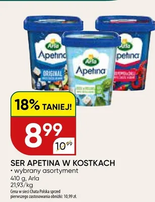 Ser Apetina w kostkach promocja w Chata Polska