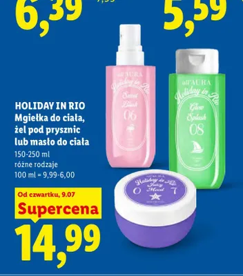 Mgiełka do ciała all'AURA Holiday in Rio Sweet Blush promocja w Lidl