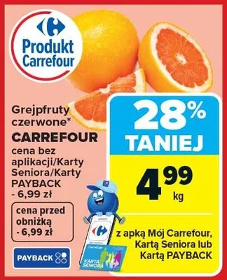 Grejpfruty czerwone Carrefour promocja w Carrefour