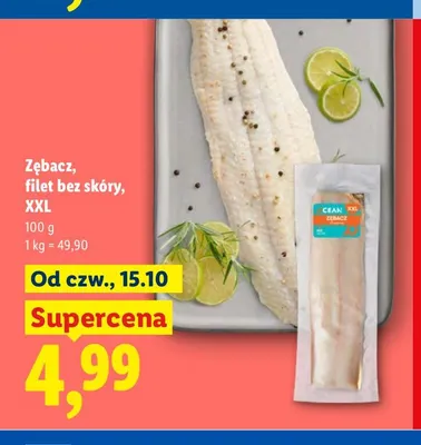 Zębacz filet bez skóry XXL Ocean promocja w Lidl