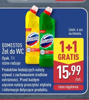 Żel do WC Domestos promocja w Aldi