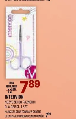 Nożyczki do paznokci dla dzieci INTERVION promocja w Drogerie Natura
