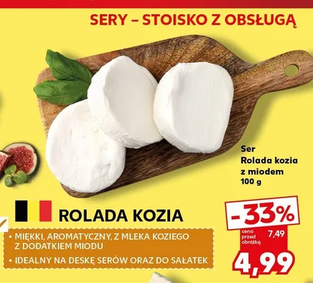 Ser Rolada kozia z miodem promocja w Kaufland