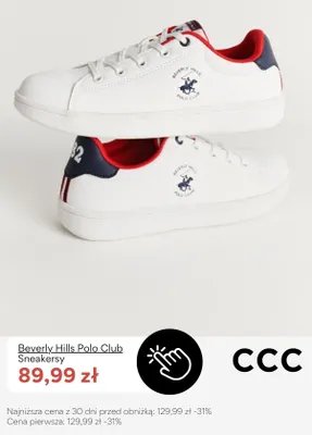 Sneakersy Beverly Hills Polo Club promocja w CCC
