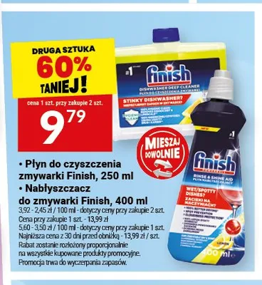 Nabłyszczacz do zmywarki Finish promocja w Twój Market