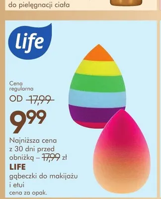 Gąbeczki do makijażu i etui LIFE promocja w Super-Pharm