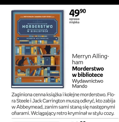 Książka Morderstwo w bibliotece Merryn Allingham promocja w Empik