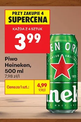 Piwo Heineken promocja w Biedronka