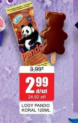 Lody Pando Koral promocja w Bingo